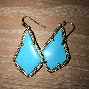 Kendra Scott earrings turquoise blue